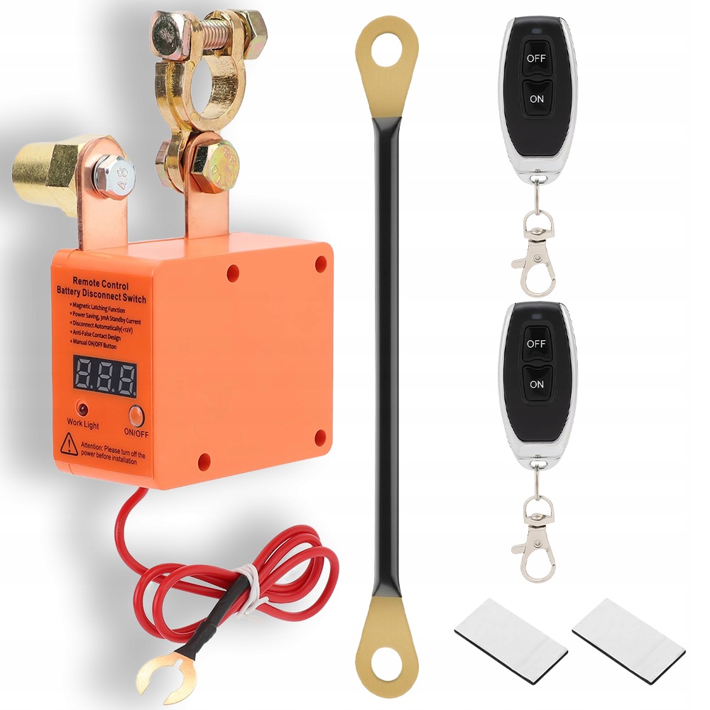 Dálkový automatický vypínač Led odpojovač baterie 12V 240A 2x dálkové ovládání