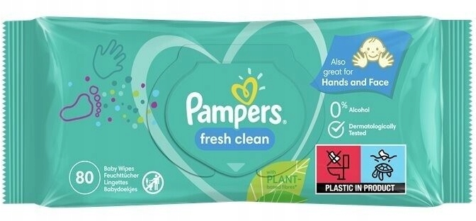 CHUSTECZKI NAWILŻANE PAMPERS FRESH CLEAN 6 x 80SZT Kod producenta 81753751