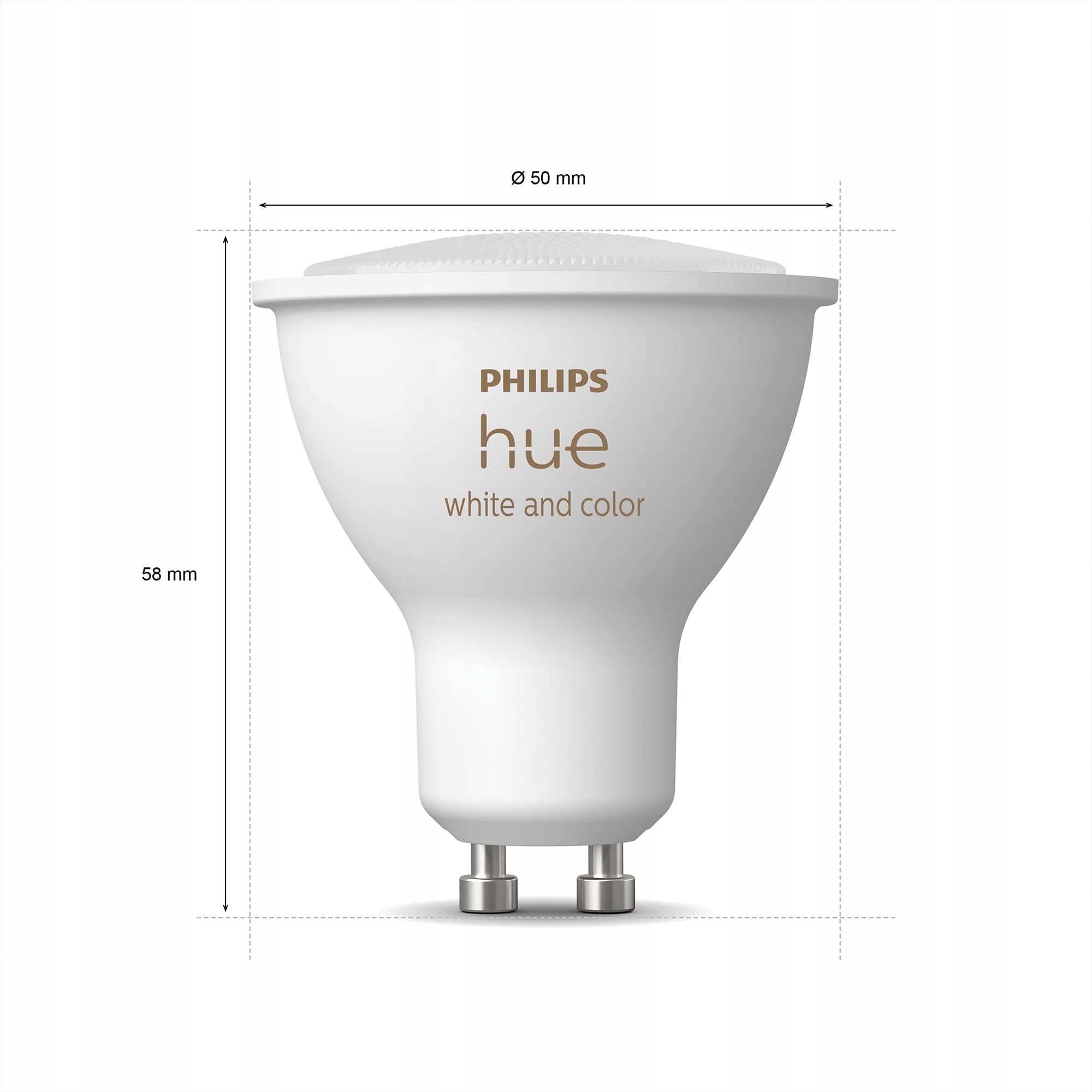 PHILIPS Hue White Color Ambiance GU10 LED 350lm Smart Żarówka RGB — miniatura 5
