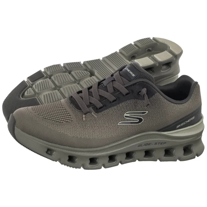 Pánské sportovní boty Skechers Glide Step Pro Waverra 233132 Olivové