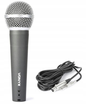 

Mikrofon dynamiczny Vonyx z kablem 5m DM58