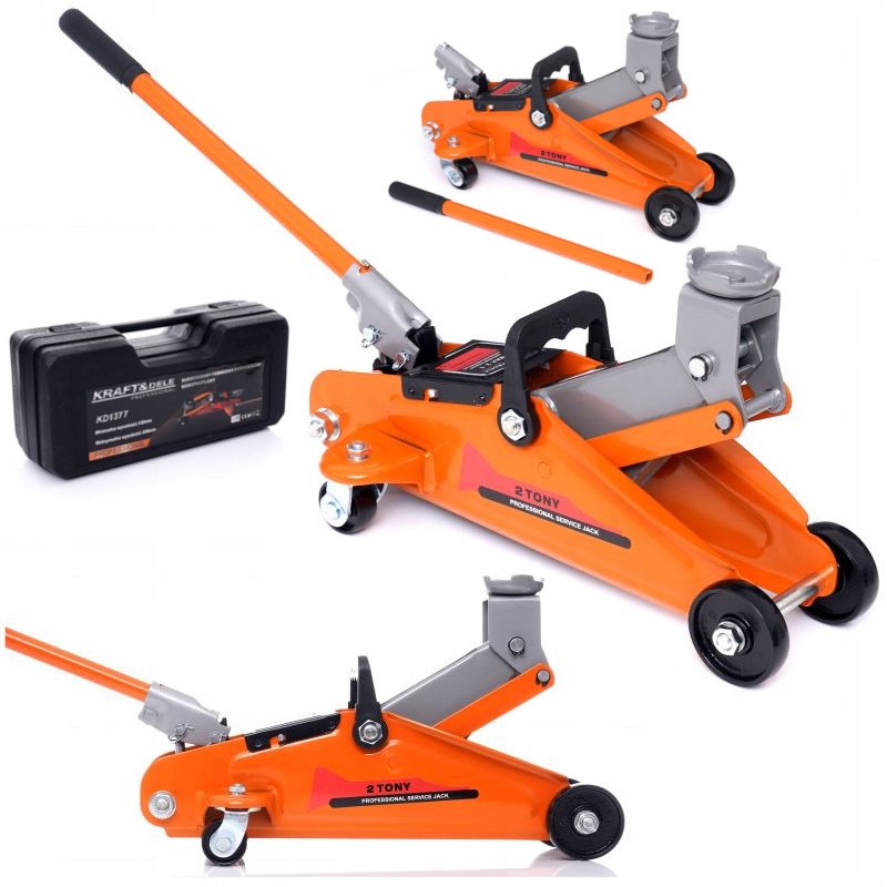 

Podnośnik Hydrauliczny Żaba 2T Walizka Lewarek Moc