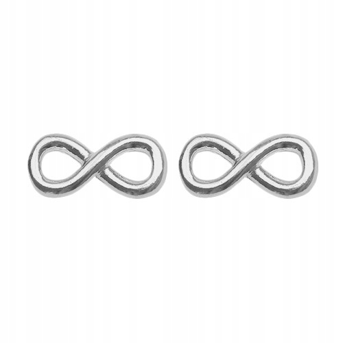 

Srebrne kolczyki infinity nieskończoność srebro 92