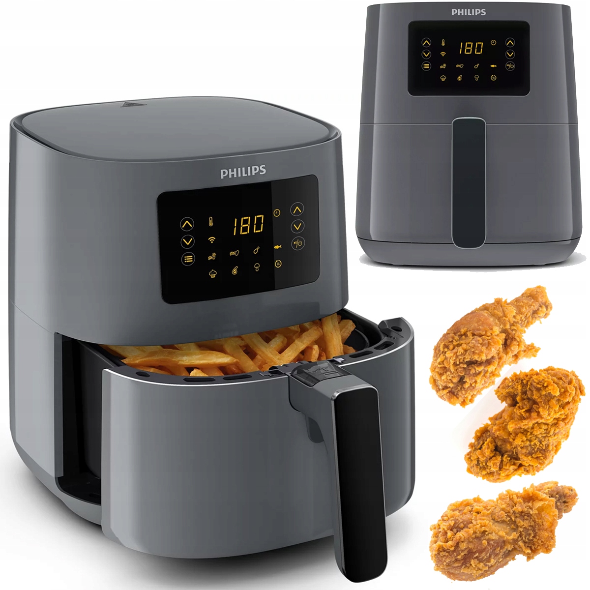 Frytkownica beztłuszczowa Philips Air Fryer HD9255/60 1400W 4.1L Wifi Grill