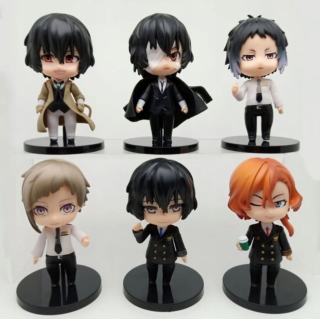 

Figurki Anime Bungo Stray Dogs Zestaw 6 Sztuk