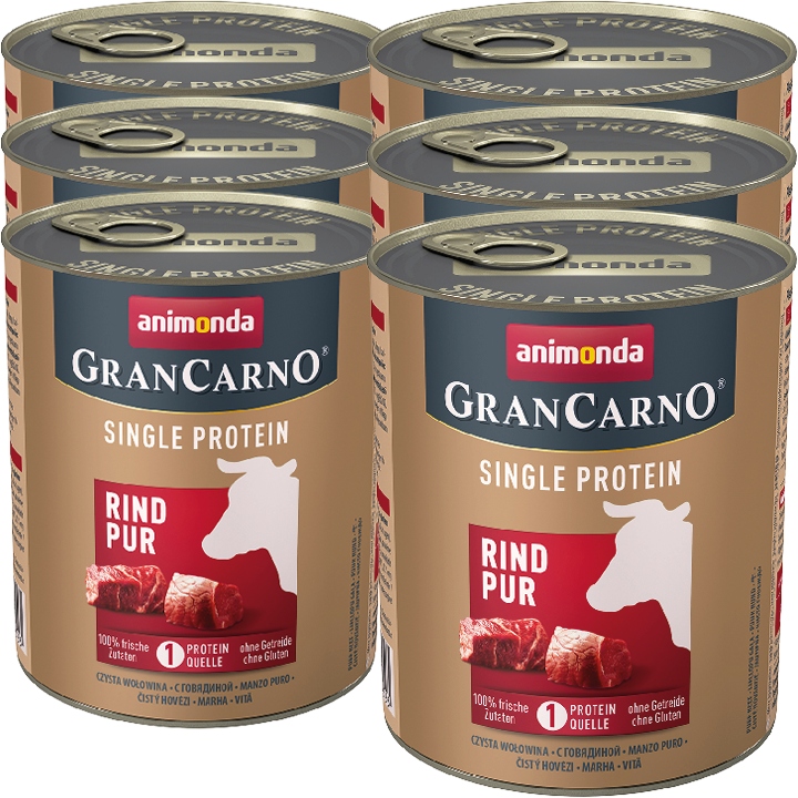 Levně Animonda GranCarno Single Protein Adult čisté hovězí maso Set 6x800g