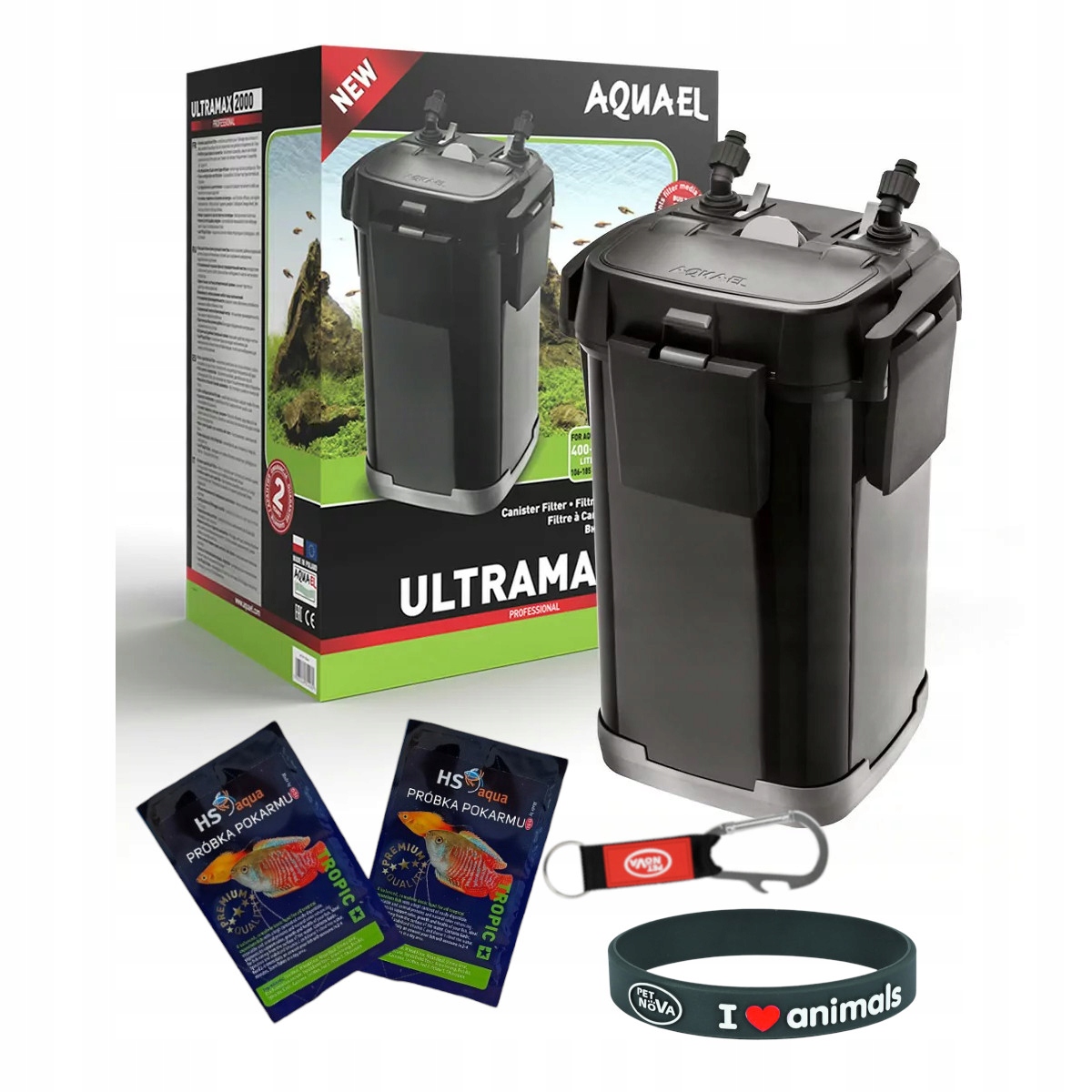 Levně Vnější filtr Aquael Ultramax 2000 700 l +dárek