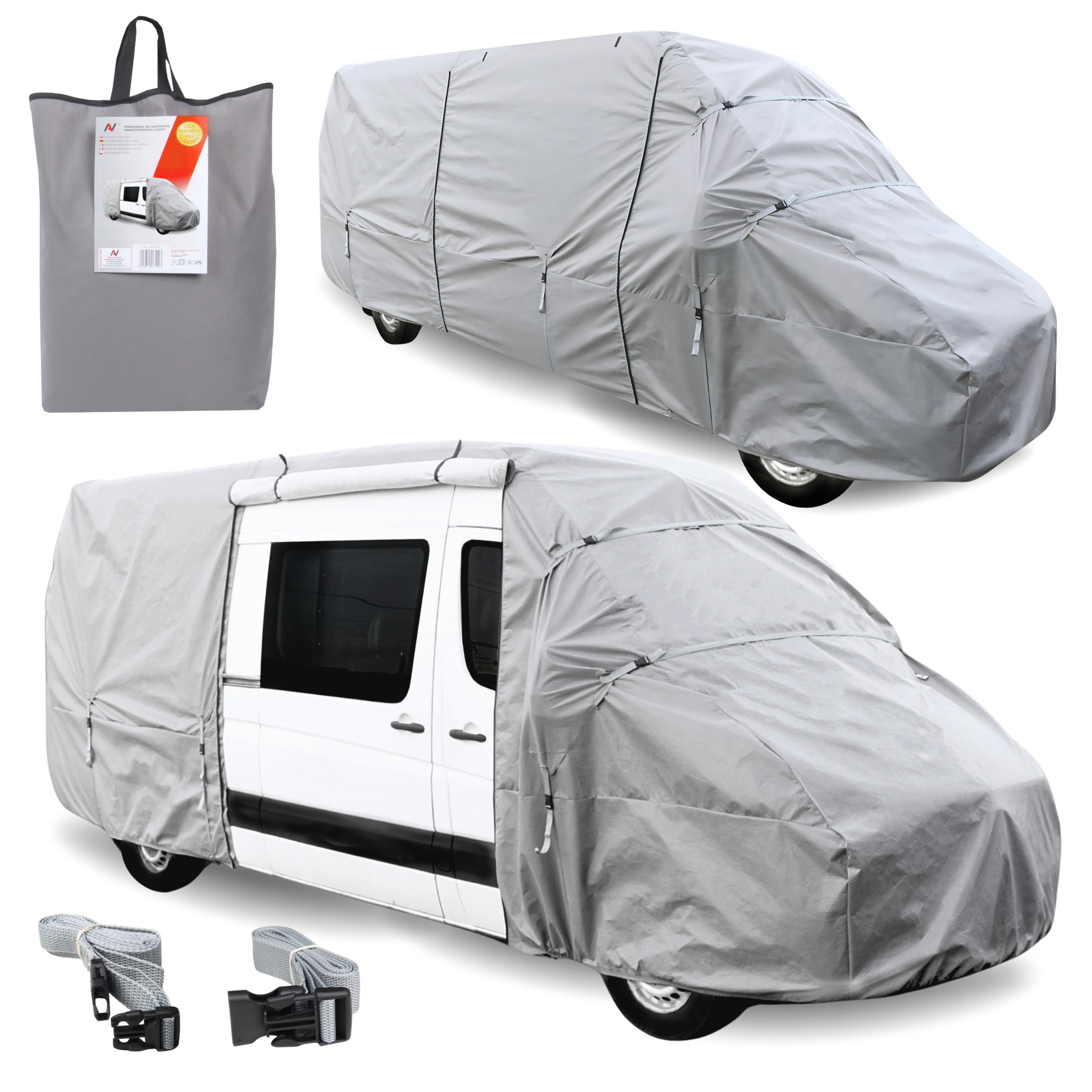 Obal na karavan Bus 640-670 cm Plachta Kryt Voděodolný Uv 5x pás