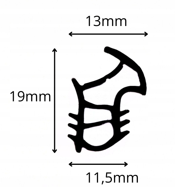 USZCZELKA OŚCIEŻNICY BRĄZOWA DO DRZWI ZEWNĘTRZNYCH, OŚCIEŻNIC STALOWYCH 1mb Kod producenta S 7234Brąz Z14-0008