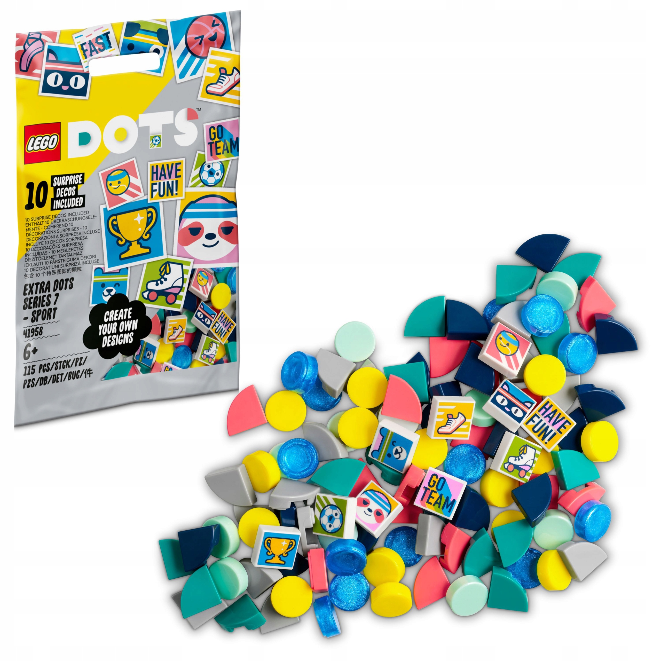 

Lego Dots Dodatki Dots seria 7 Sport 41958