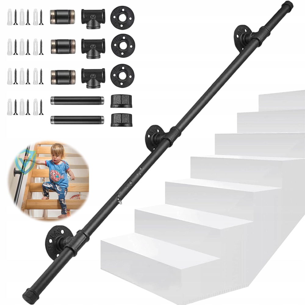 Železná Černá Protiskluzová Madla Pro Starší Děti