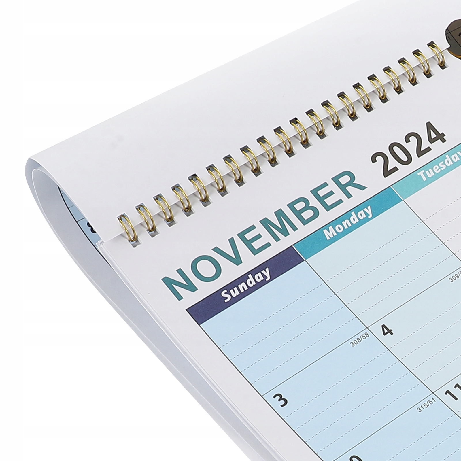 KALENDARZ ŚCIENNY NA 2024 MIESIĘCZNY PLANER PAPIEROWY Rozmiar inny