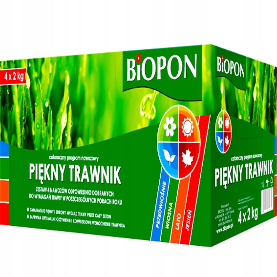 

Trawnik Nawóz do trawy Biopon Na Cały Rok 4 x 2 kg