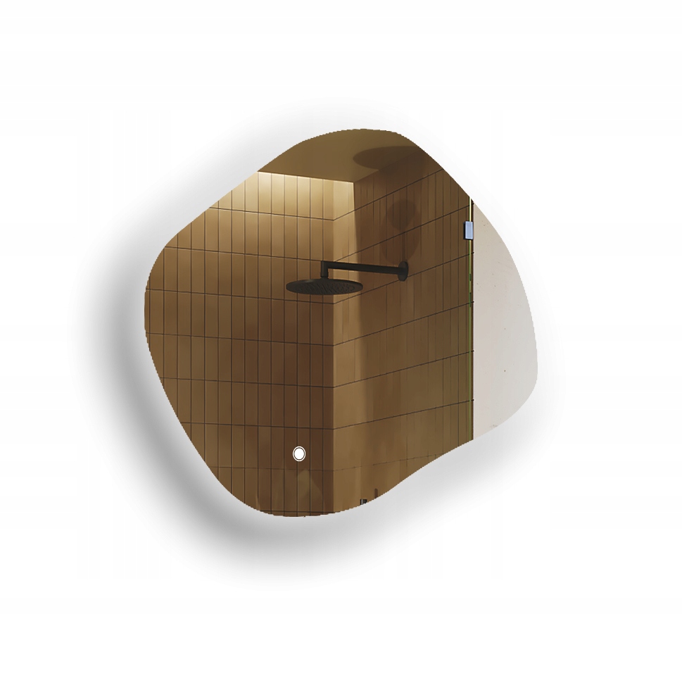 Zrcadlo 84x74 cm romb Led Dual, dotykový spínač