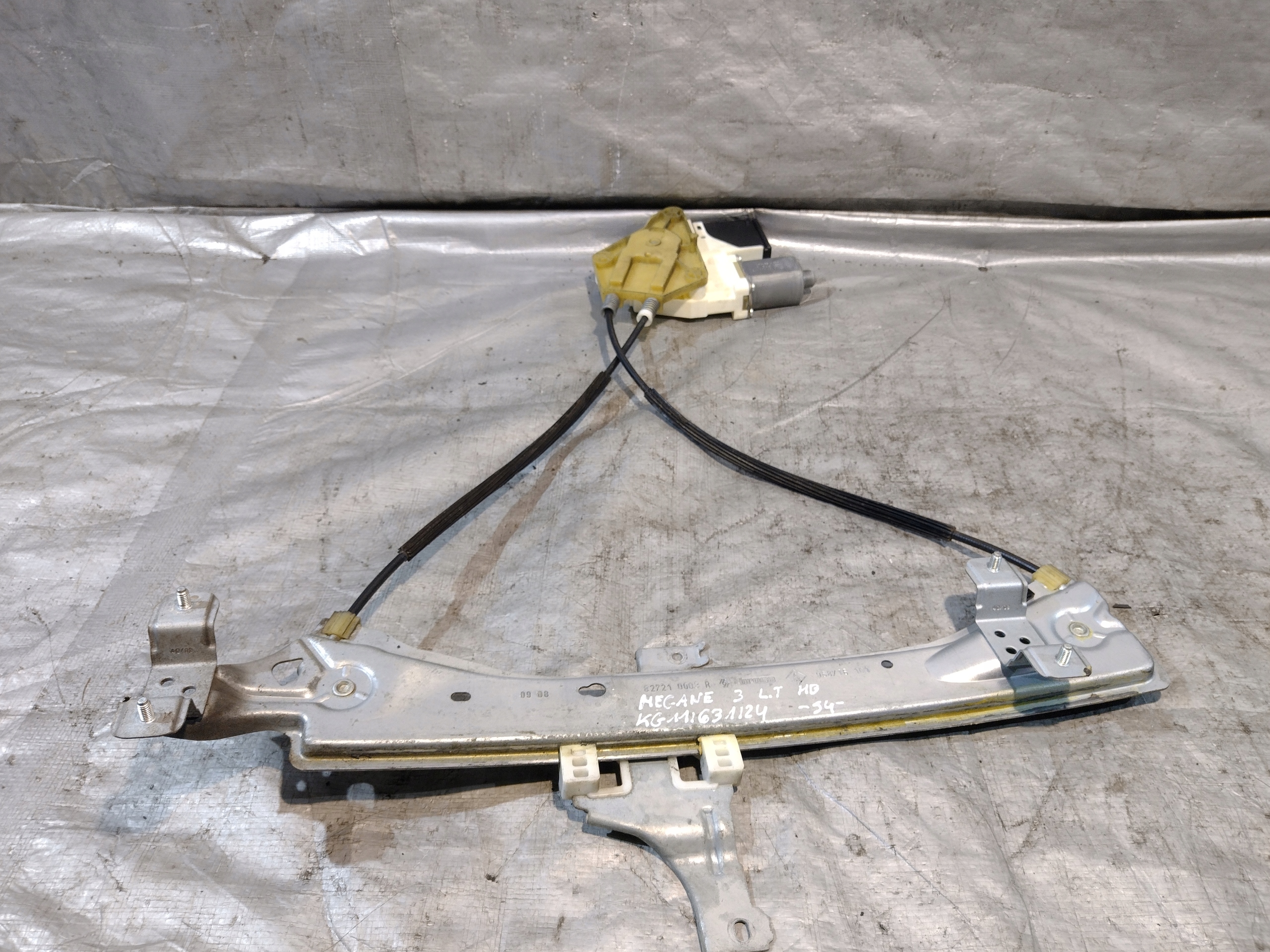 window regulator left rear part Renault Megane III 3 HB 968716101