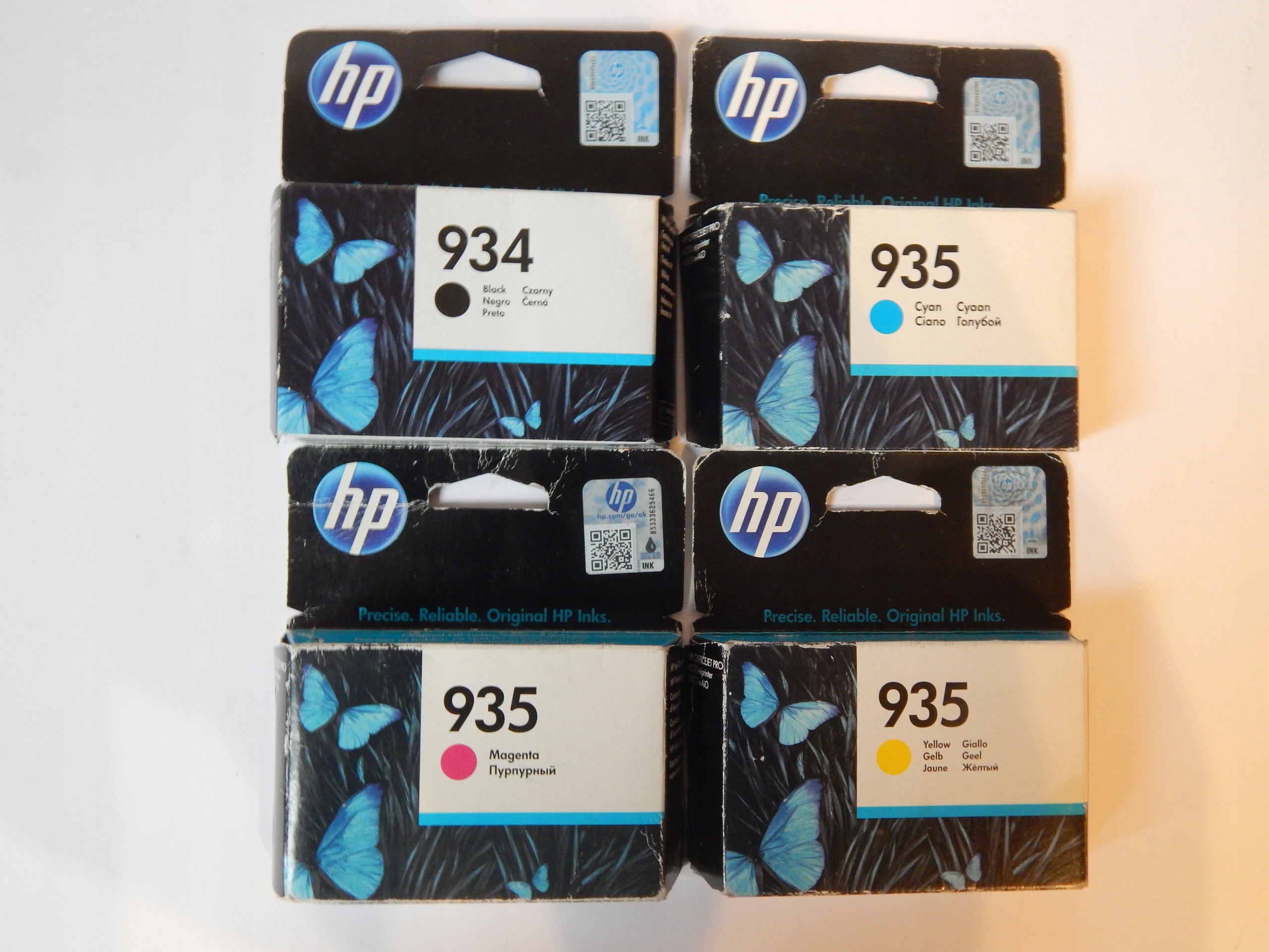 Tusz Hp 934 Black 935 Cmy 4ks Komplet, originálny