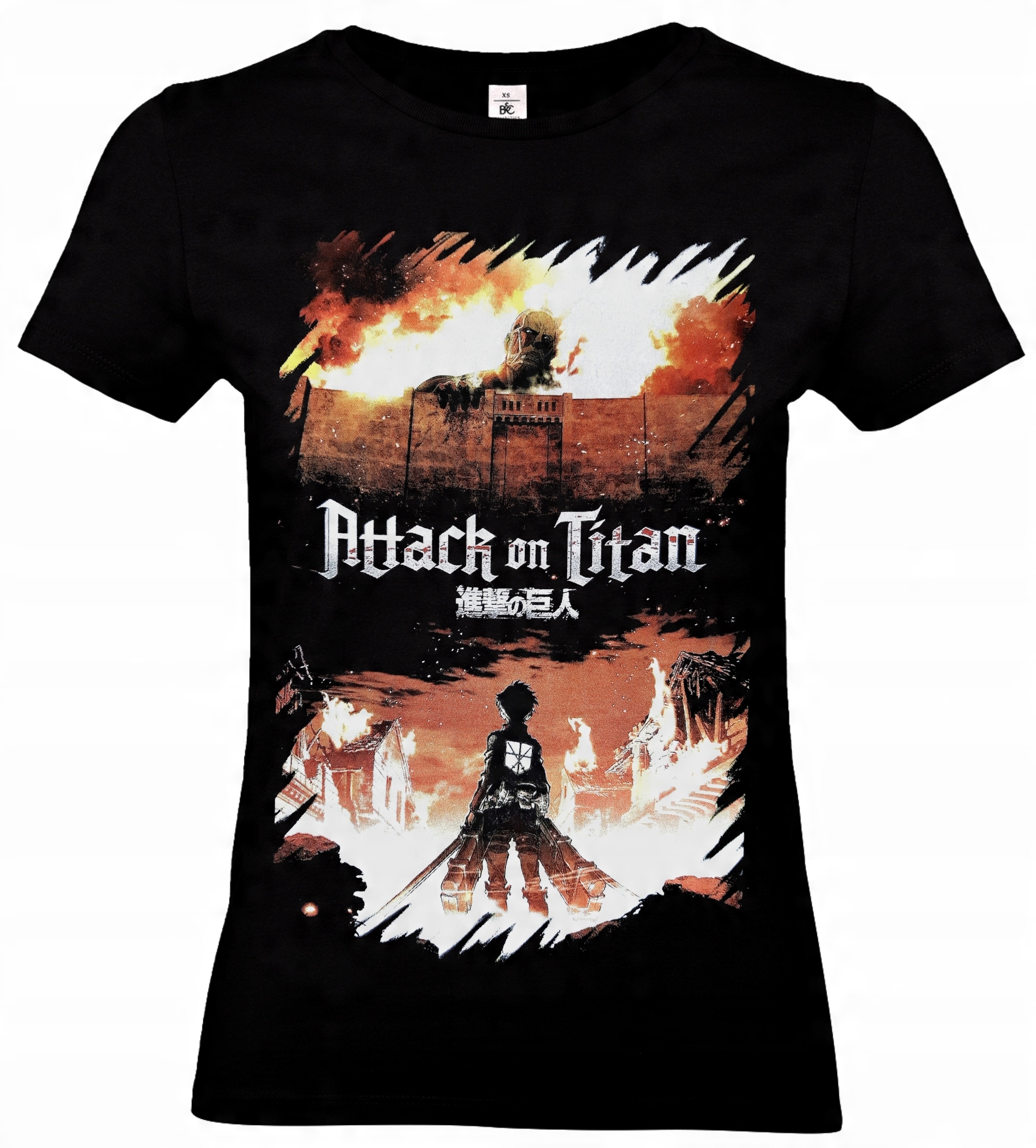 

Attack on Titan Koszulka Anime roz S AT09 TW040