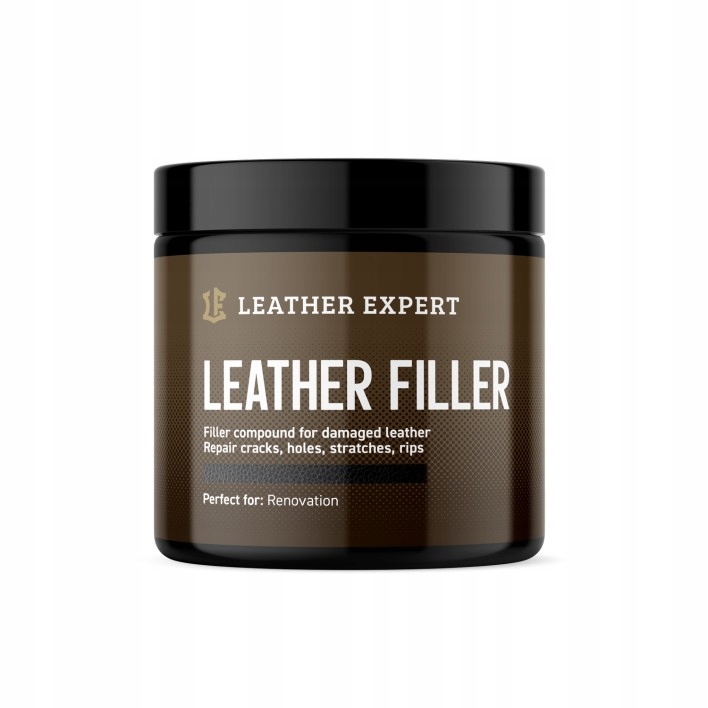 Leather Filler stěrka na kůži v černé barvě 250 ml Leather Expert