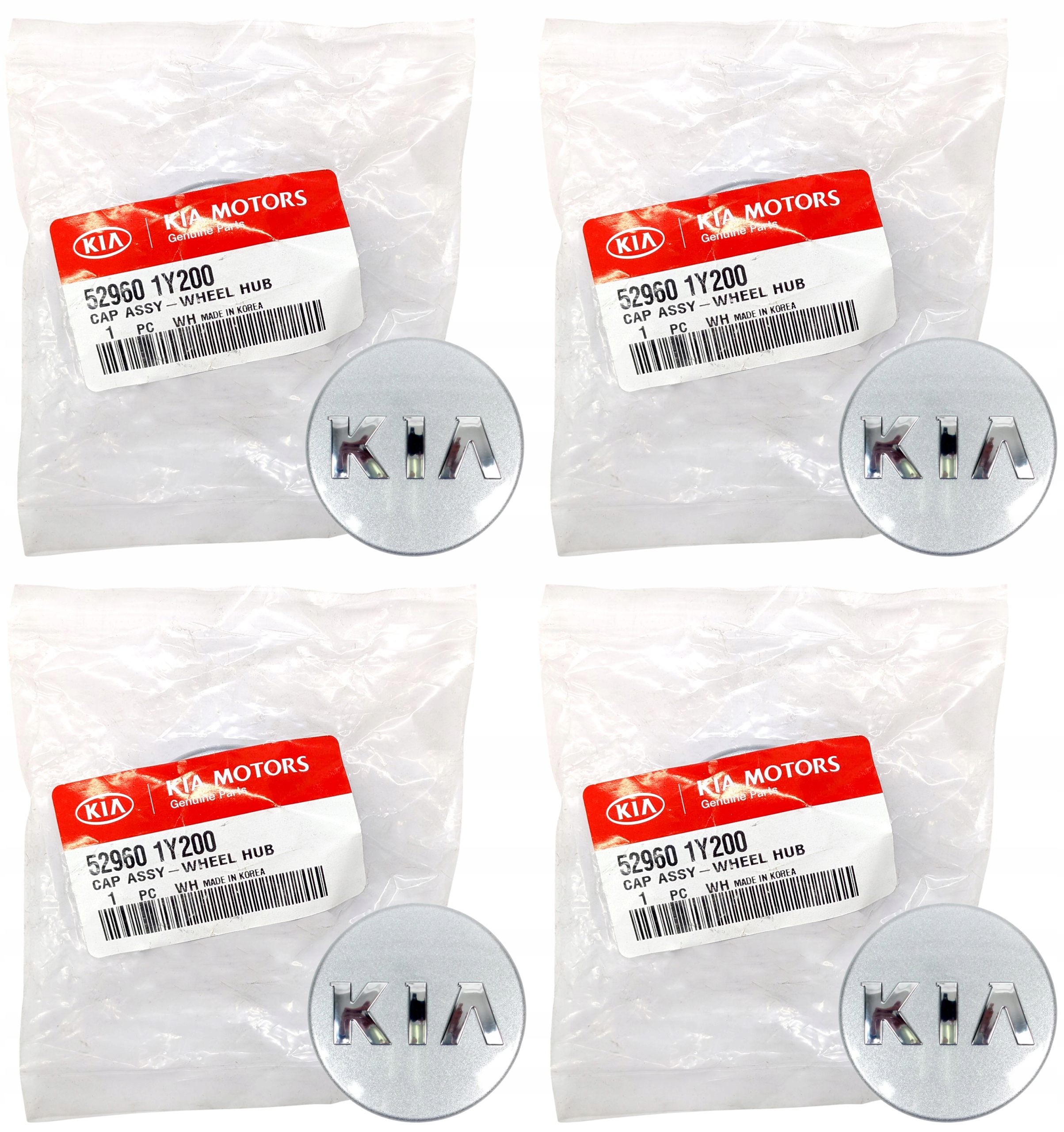 4x Nový originálny kryt Kapsel Kia 60 mm