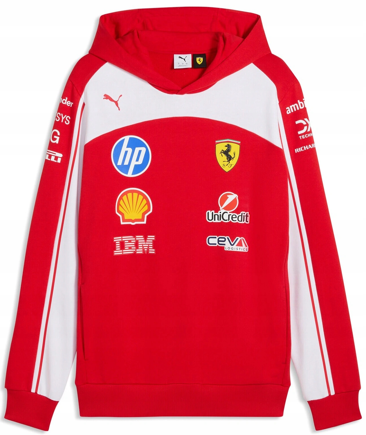 Mikina Scuderia Ferrari F1 Team 2026 Hoodie červená vel. L
