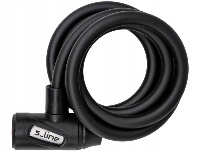 Zapięcie rowerowe S-line VZP105 z lampką Linka Czarny