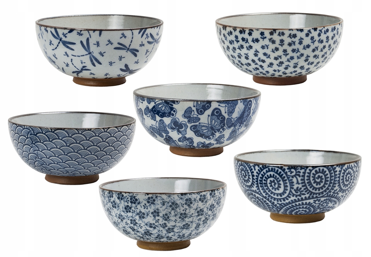 Sada 6 japonských misiek Komorebi 11 x 9 cm 200 ml mix