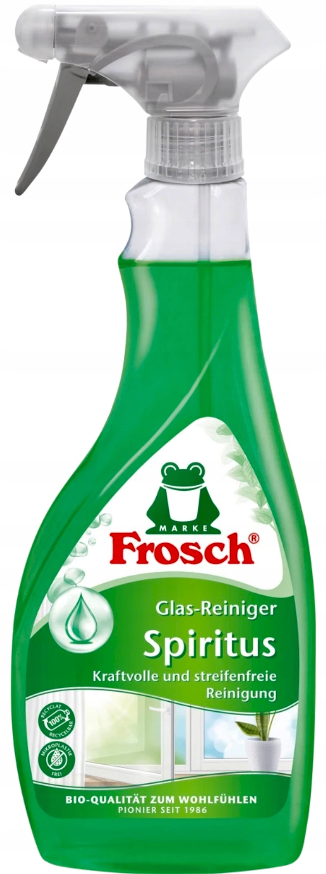 Frosch Bio Spirit жидкость для мытья окон зеркал 500 мл