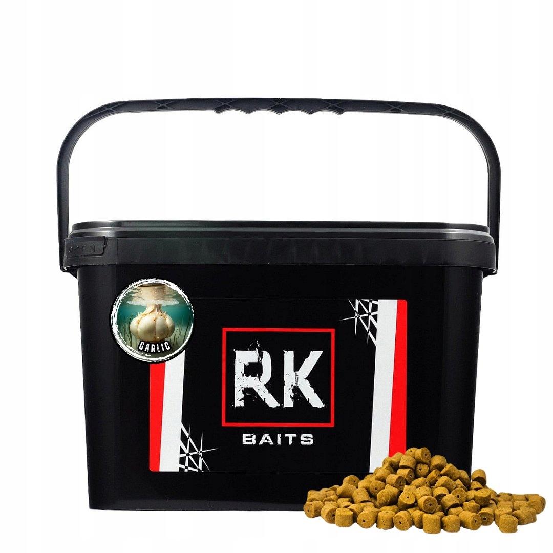 Pellet wiaderko Rk Baits Garlic 12mm 3kg