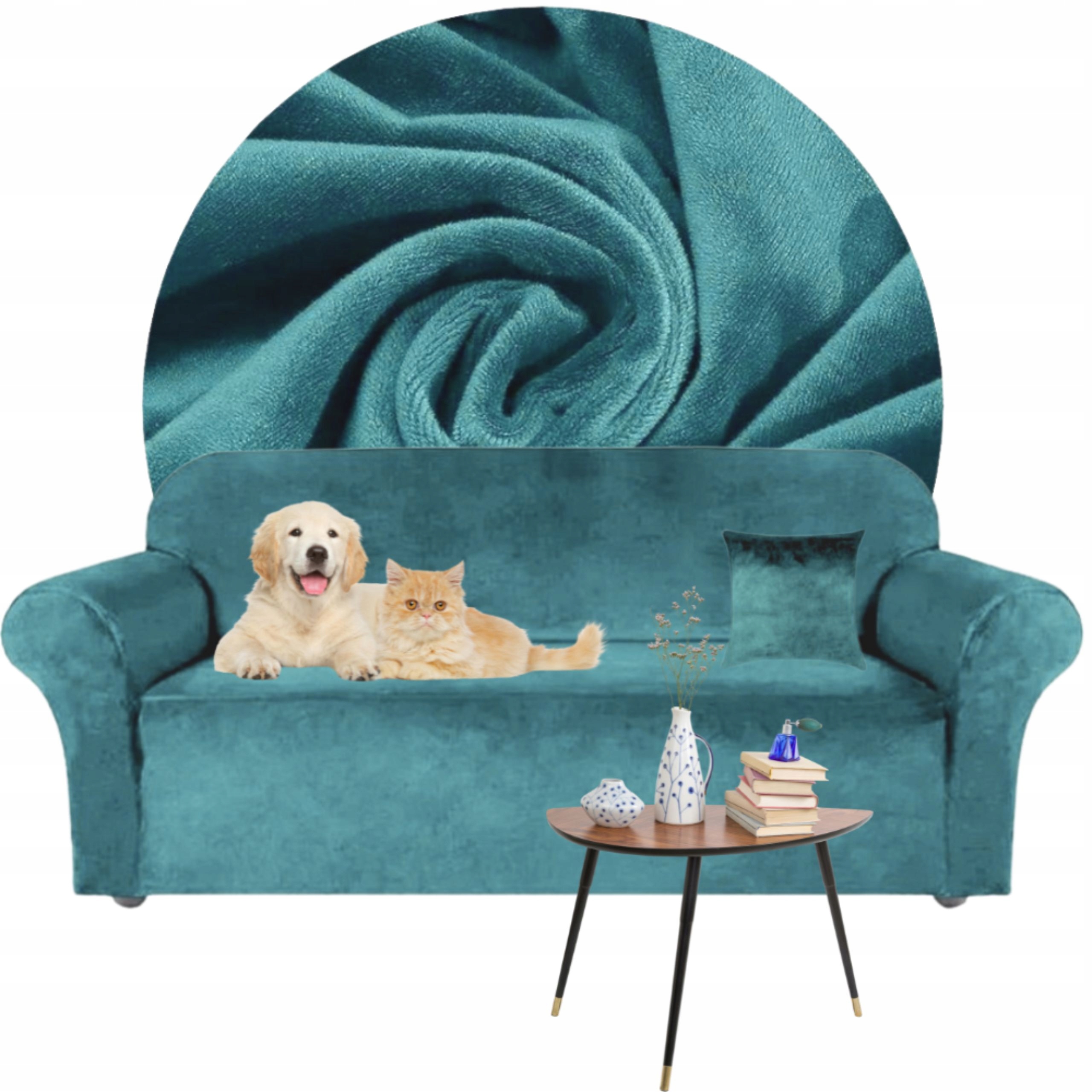 Potah Na Pohovku Rohový Elastický Velur Plyš 190-230 Oeko Tex