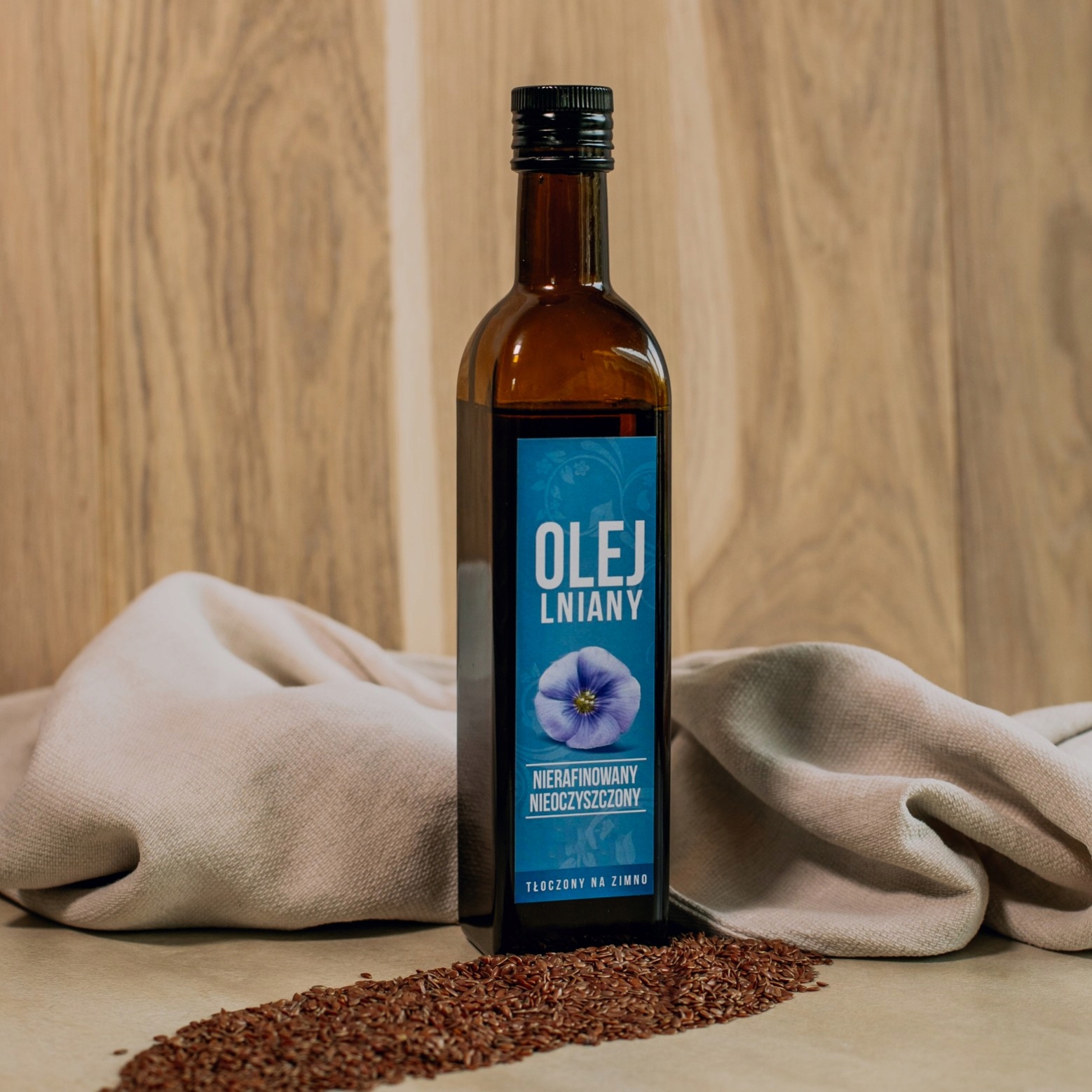 Olej Lniany BUDWIGOWY 500ml OD PRODUCENTA Marka Vitafarm