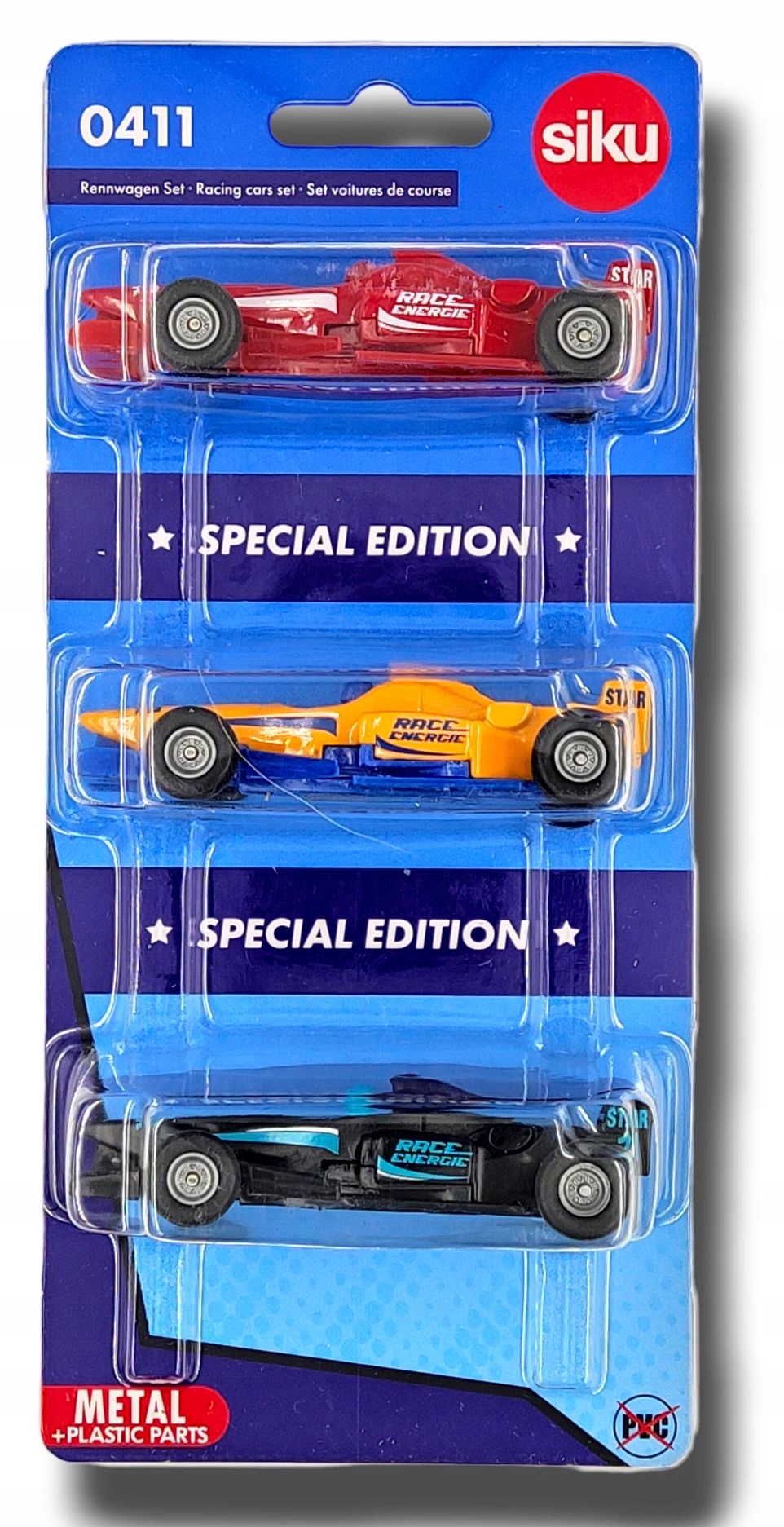 SIKU 0411 Zestaw Wyścigówek - Edycja specjalna
