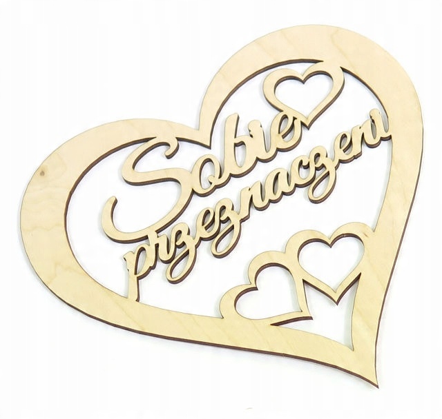 

Zawieszka Serce Sobie przeznaczeni 20x20cm UR31
