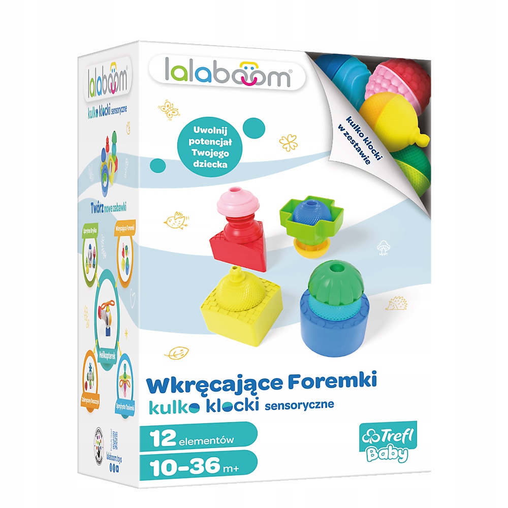

Kulko-klocki lalaboom Wkręcające Foremki 61466
