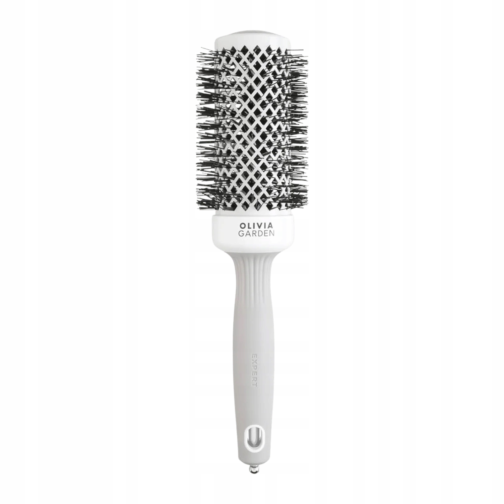 Olivia Garden Blowout Shine – Kartáč na vlasy White&Grey 45 mm