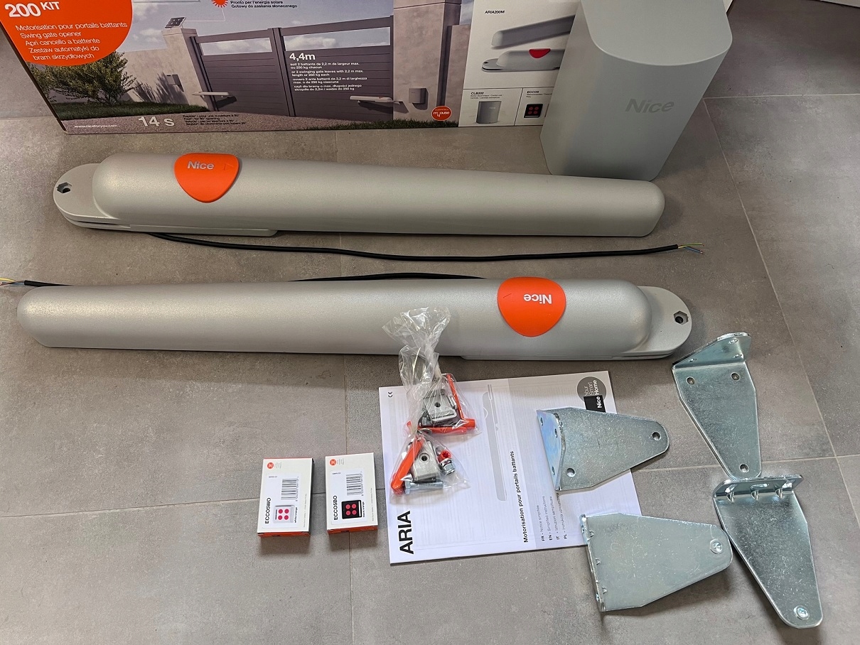 NICE HOME ARIA200 napęd do bram skrzydłowych(2.2m) 2 piloty Kod producenta ARIA200R10
