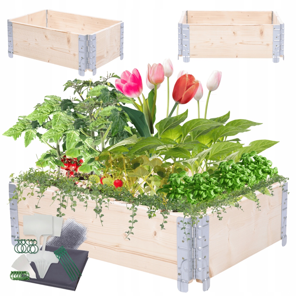 Zeleninový Záhon kaskádový regulovatelný záhon vyvýšený pařeniště květináč 20x60x40