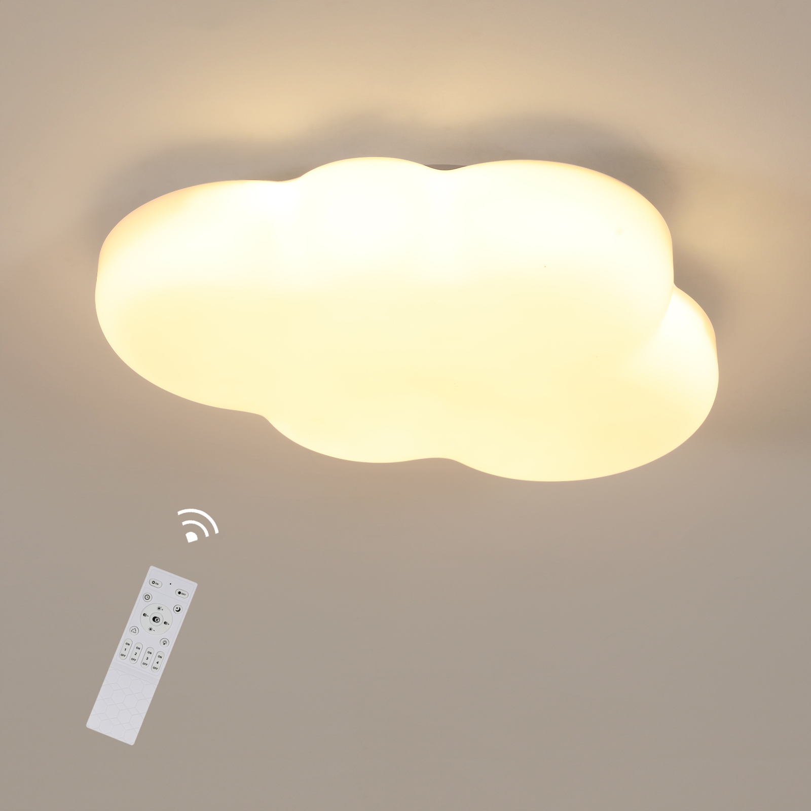 Led Stropná Lampa Závesná Biela Moderná Do Obývačky Stmievateľná Diaľkové Ovládanie 35W