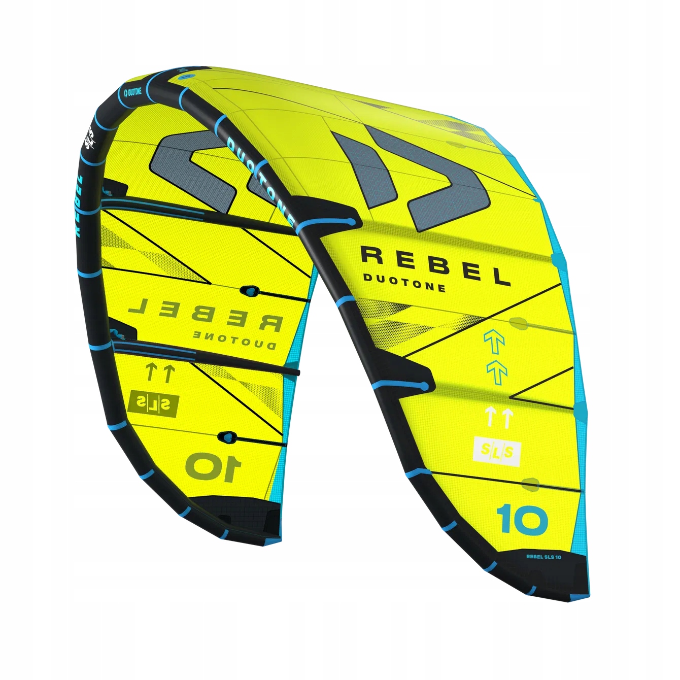 Létající drak Duotone Rebel Sls 2025 lime/dark-grey 12 m