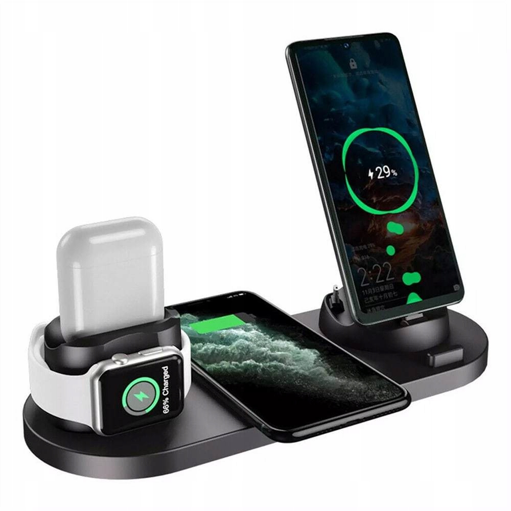 ŁADOWARKA BEZPRZEWODOWA INDUKCJA IPHONE PODS 6w1