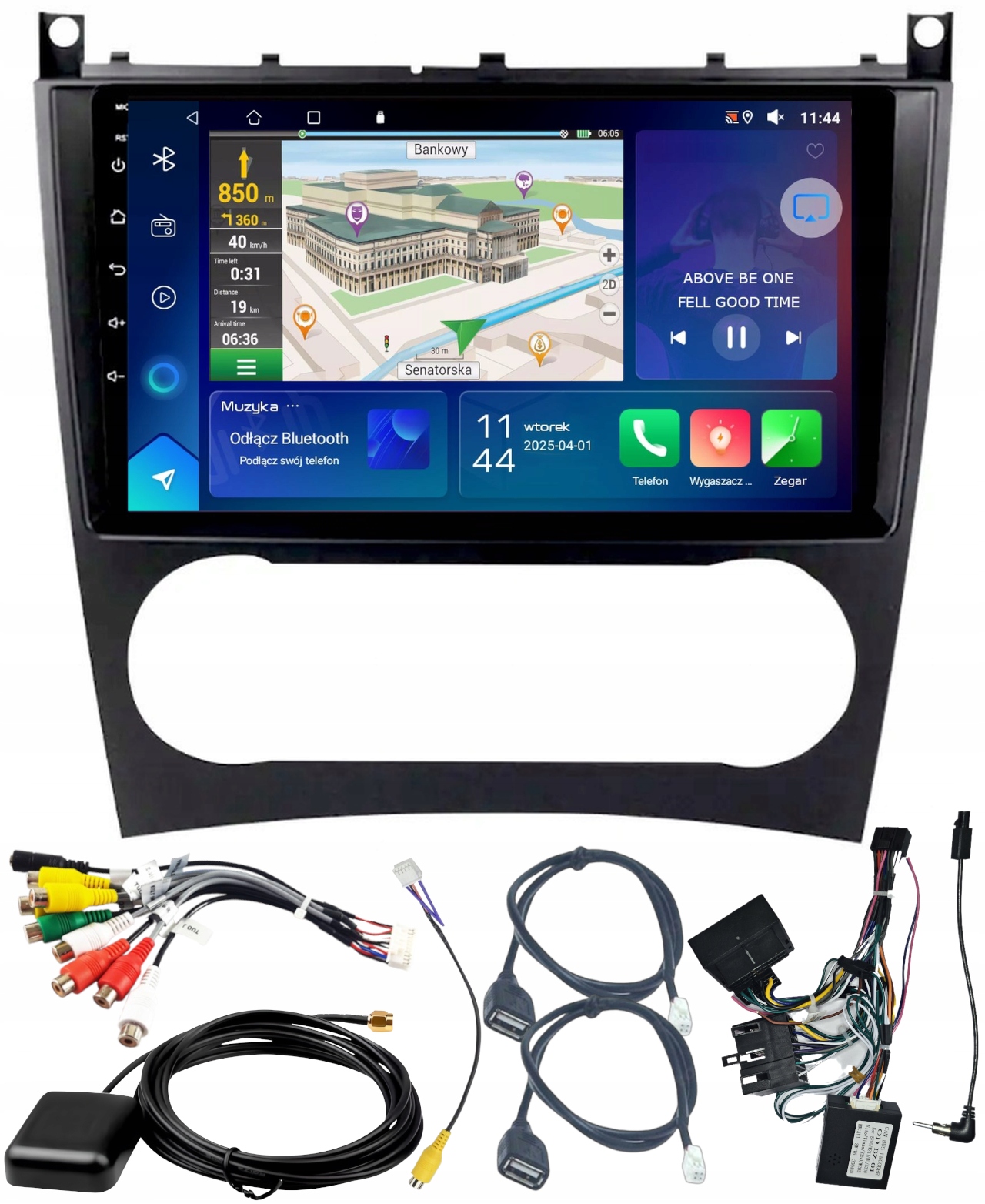 Autorádio Gps Mercedes W203 W209 Wifi Carplay Bt Usb 2GB 64GB