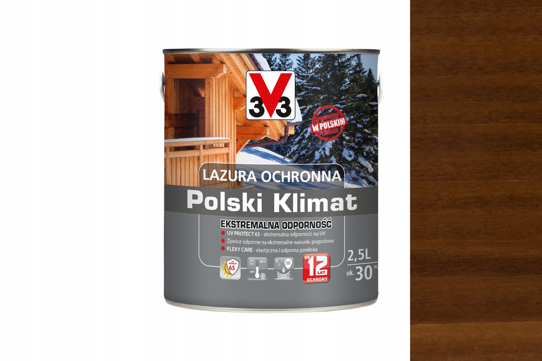 V33 LAZURA OCHRONNA POLSKI KLIMAT 12lat Tek 2,5L