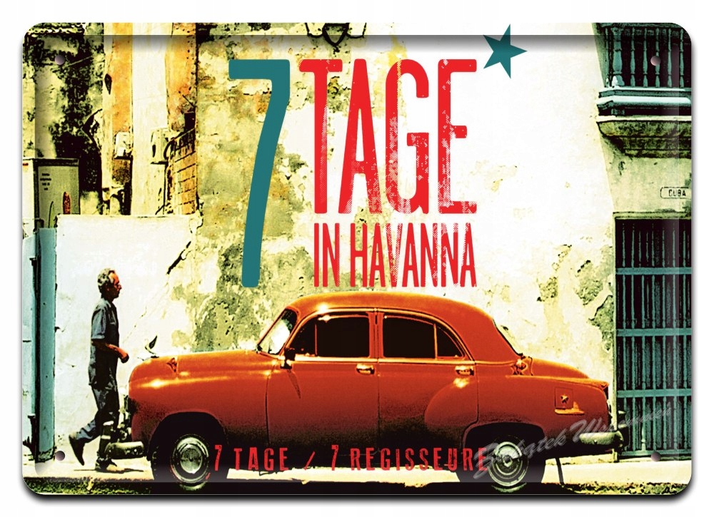 Havana Cuba Metalowy Szyld Plakat Vintage #01967