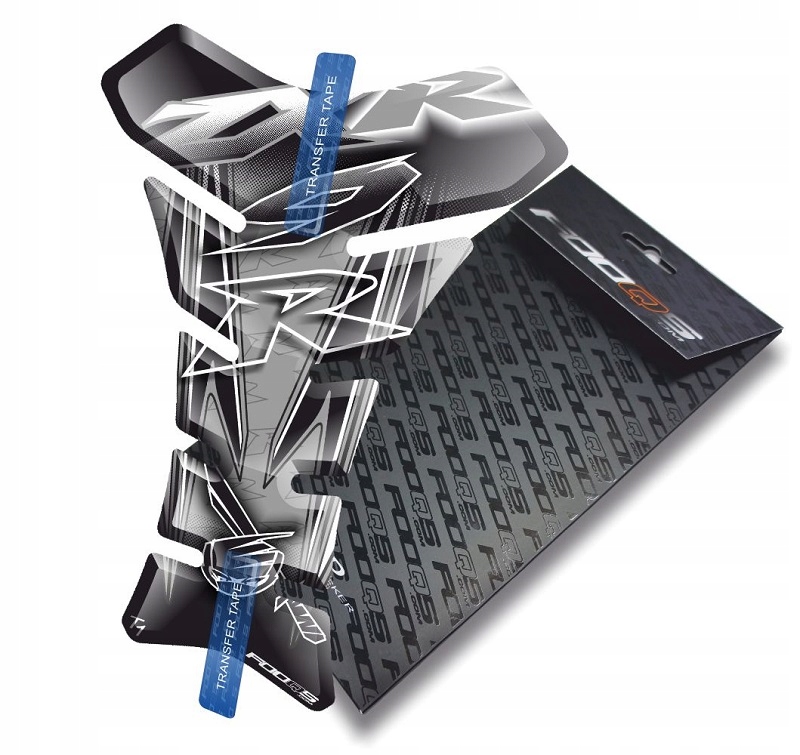 Tank-pad od firmy Fooqs pro Kawasaki ZX-9-R Stříbrný