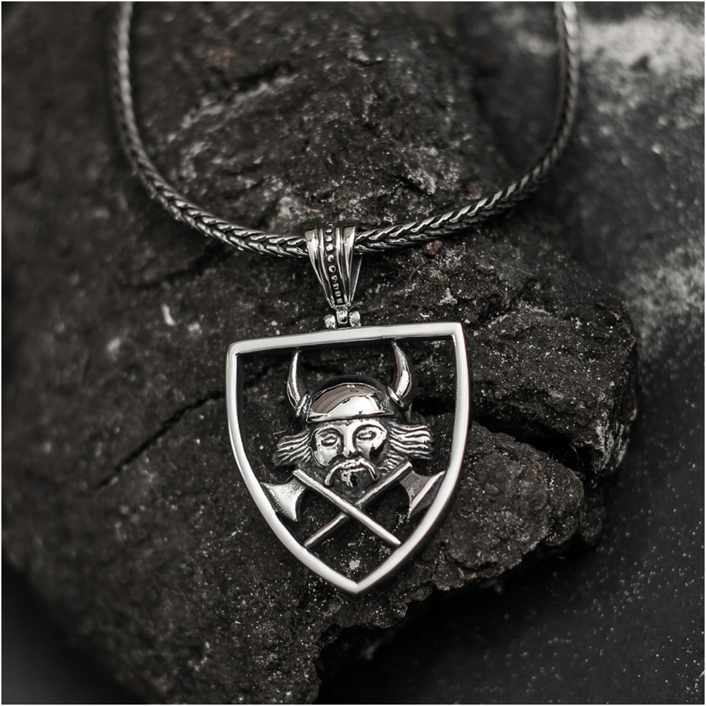 Naszyjnik wiking topory herb VIKINGS by blingart Marka Blingart