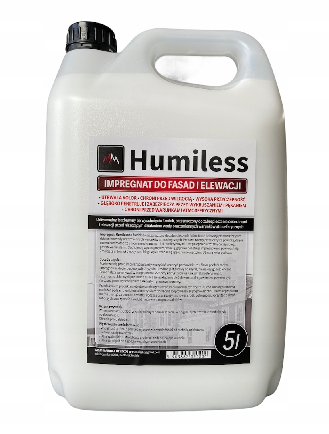 

Impregnat do Fasad i Elewacji 5l Humiless