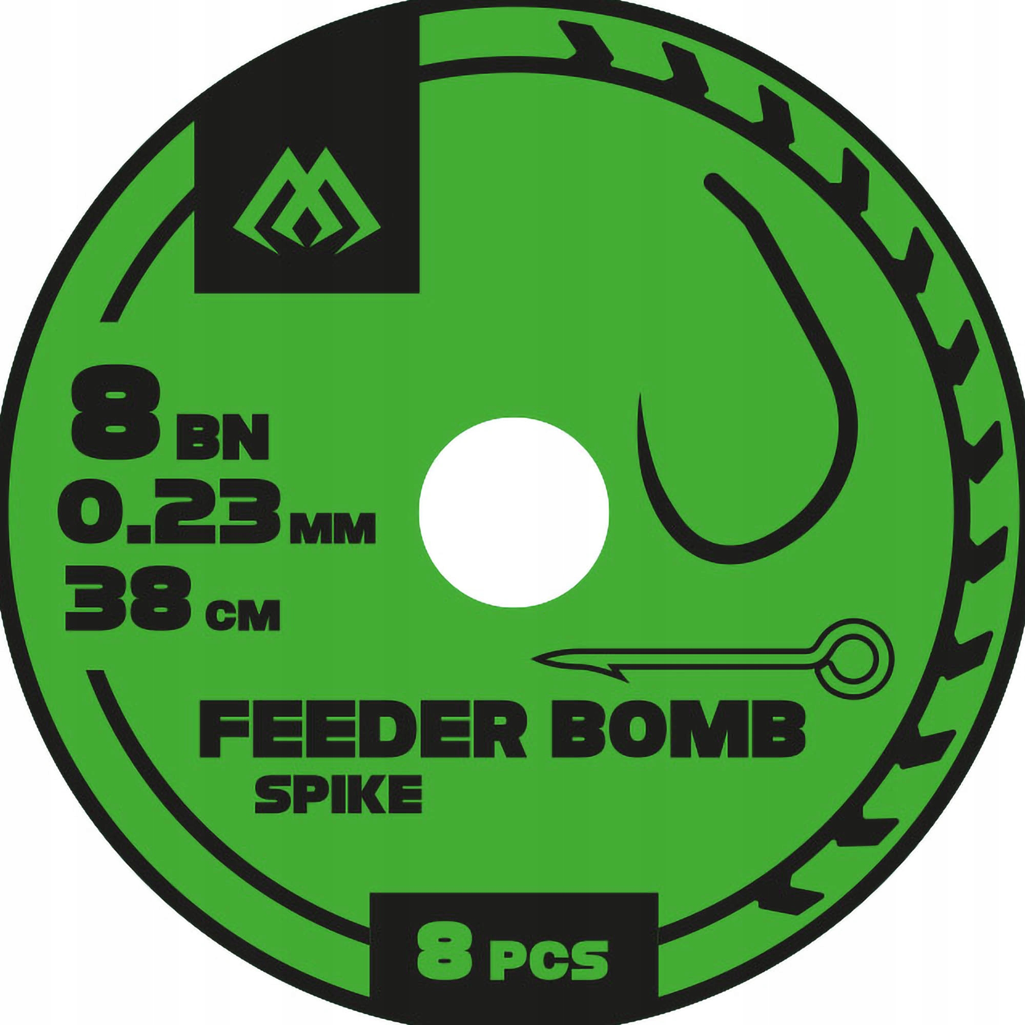 Gotowe Przypony Mikado Feeder Bomb Z Igłą Bezzadziorowe 12/0.18mm/38cm