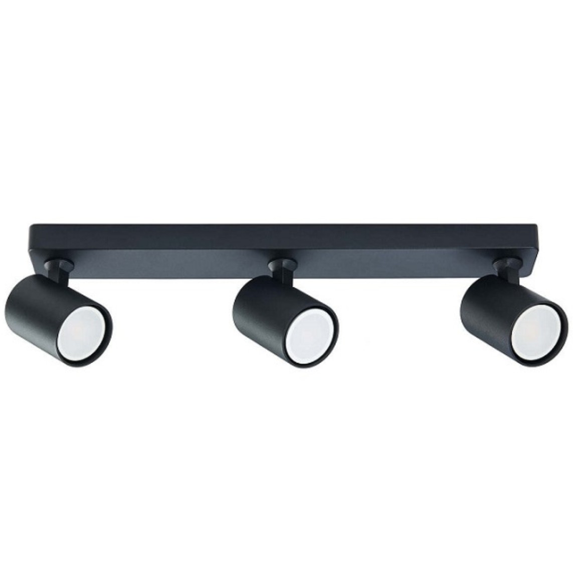 Stropná lampa čierna, reflektory do obývacej izby, spálne Snow 3