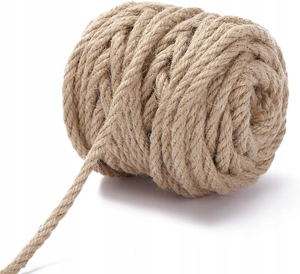 Jutové lano 20 mm x 15 m. Trvanlivé, dekorativní, univerzální!