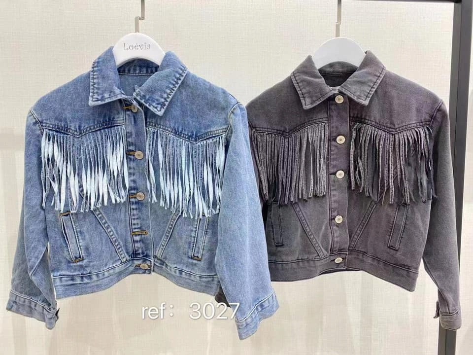 KURTKA KATANA JEANS FRĘDZLE 104/110 LOEVIA PREMIUM Marka Inna marka