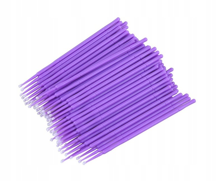 APLIKATORY BEZWŁÓKIENKOWE DO RZĘS 100 SZT. - 1MM Rodzaj aplikatory